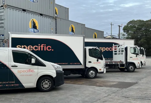 Specific branded vehicle fleet in project yard