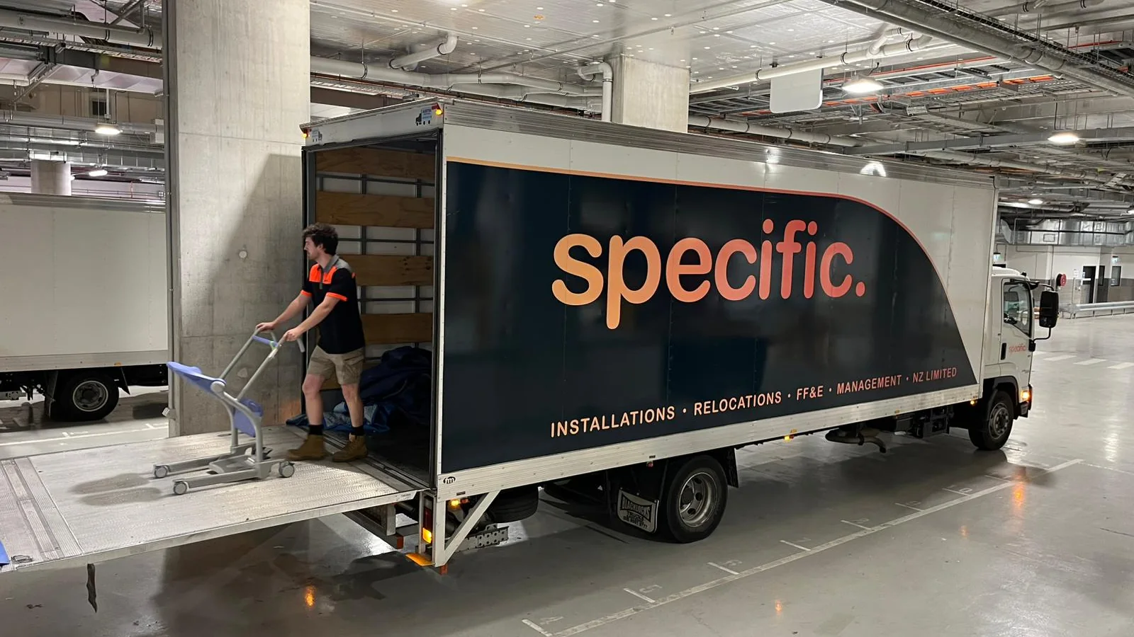 Specific crew and vehicle loading project goods for controlled delivery