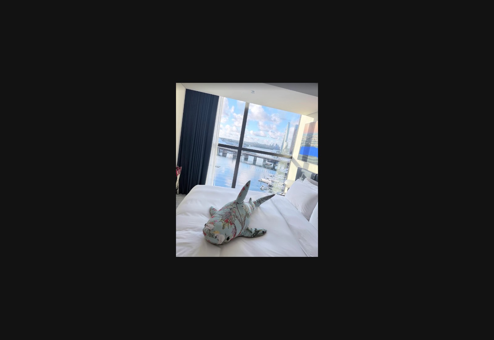 W Hotel Sydney harbour-view room with bed and guest-room finishes
